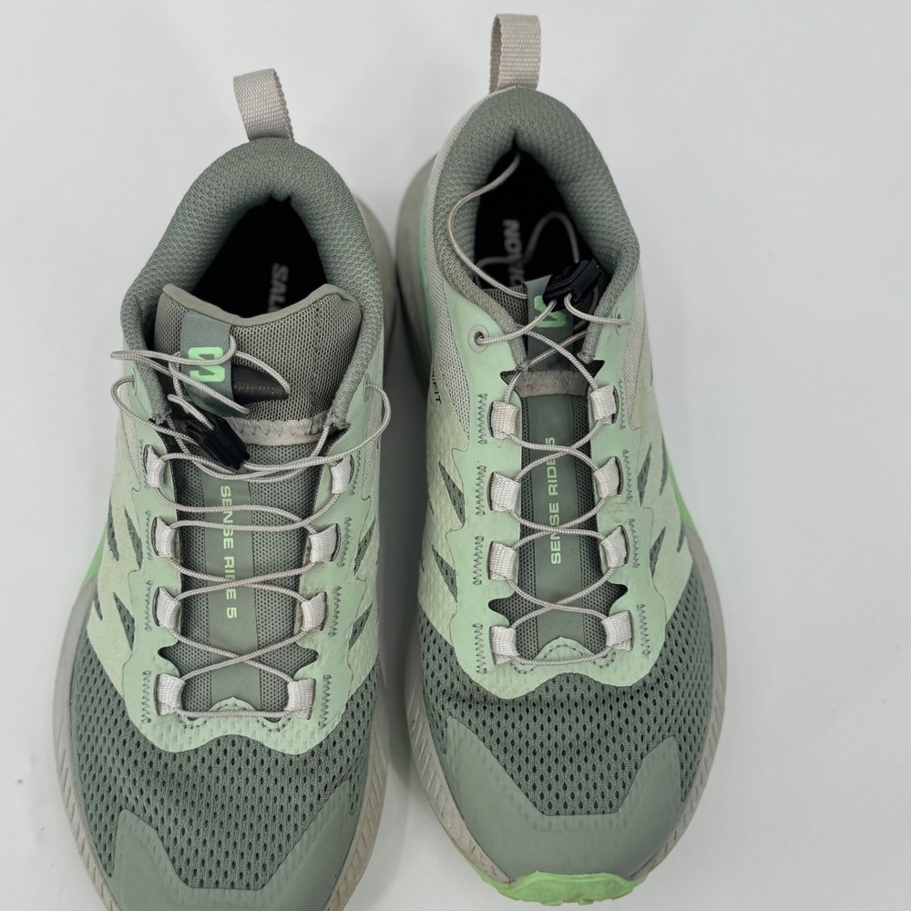Salomon Women's Sense Ride 5 Trail Running Shoes Sage Green Size 6 - Picture 13 of 15